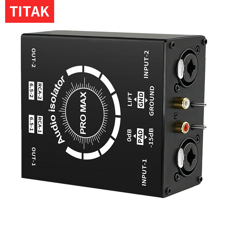 Audio Home Cinema - 3Pin XLR/RCA/TS/TRS Topraklama Döngüsü Gürültü İzolatör
