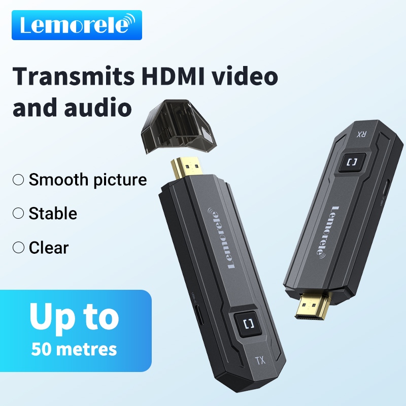 Home Cinema Wireless - Lemorele 50M HDMI Kablosuz Verici Alıcı